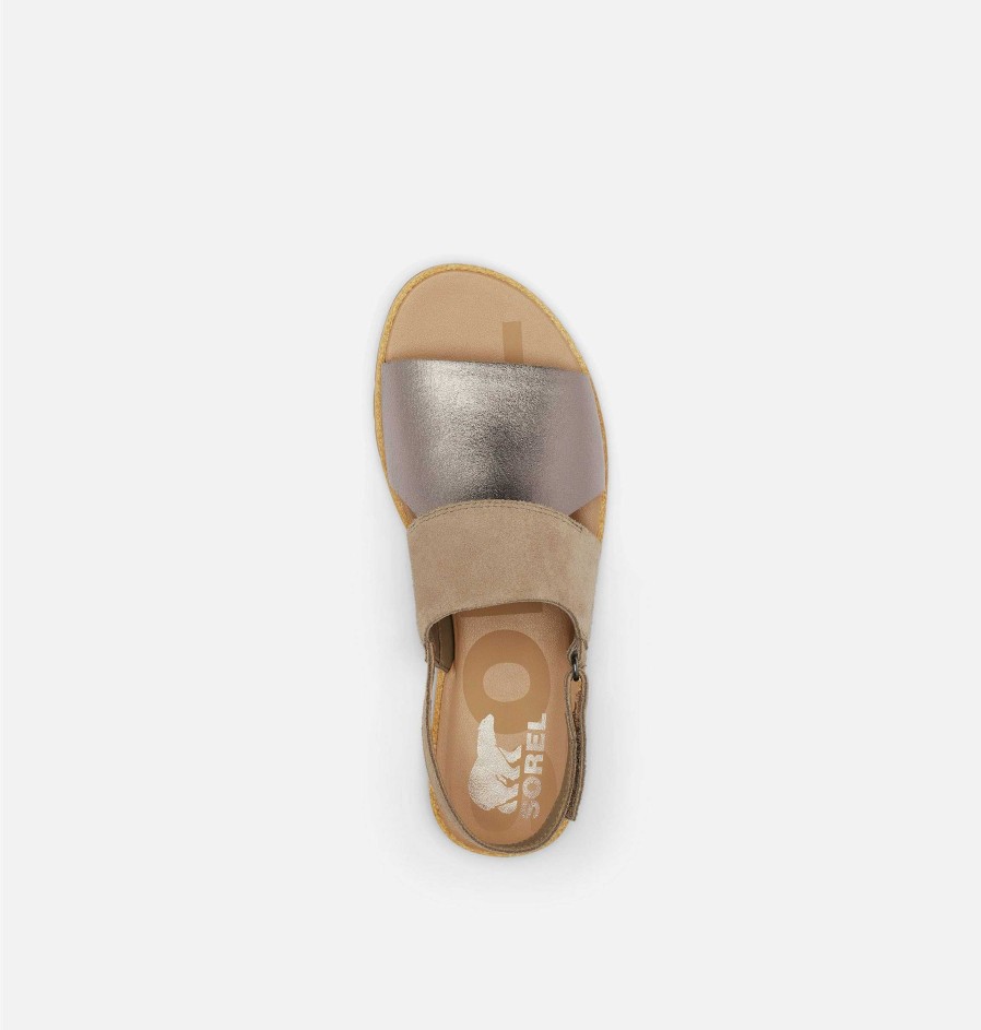 Kvinder Sorel Flade Sandaler | Dame Ella Ii Slingback Sandal