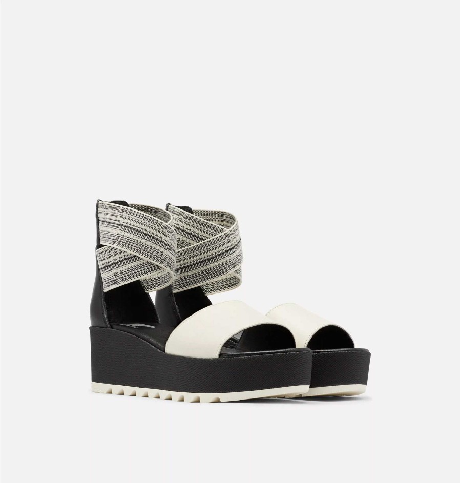 Kvinder Sorel Flade Sandaler | Dame Cameron Flad Ankelstrop Kile-Sandal