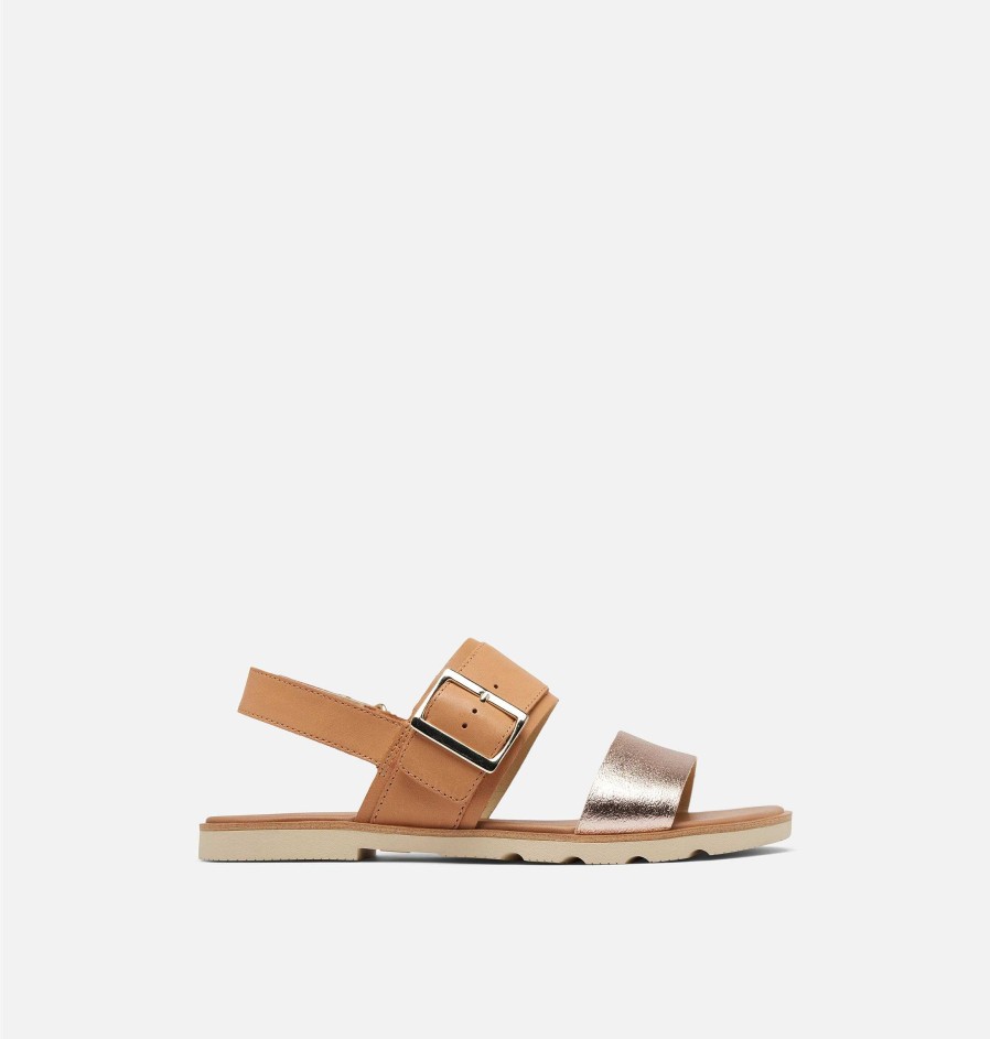 Kvinder Sorel Flade Sandaler | Ella Iii Slingback Flad Sandal Til Kvinder