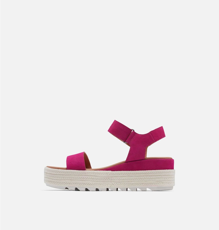 Kvinder Sorel Flade Sandaler | Dame Cameron Flatform Wedge Sandal